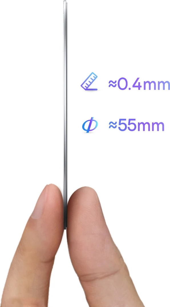 Magnetni obroč za MagSafe, 2 kosa, Baseus Halo Series, srebrn