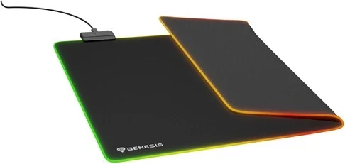 Velika podloga za miško Genesis Boron 500 XXL RGB, črna