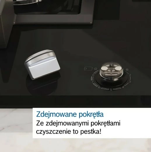 Plinska kuhalna plošča, Bosch PCQ7A5I90, 75 cm, inox, 5 kuhališč