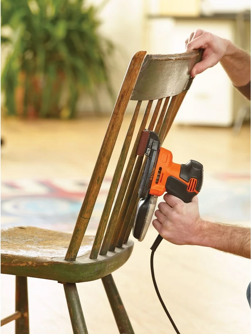 Likalnik/brušenje površin 120 W, orbični premer 2 mm, črno/oranžen – BLACK+DECKER KA2500K-QS Mouse