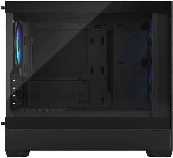Računalniško ohišje Fractal Design Pop Mini Air RGB, Mini Tower, Micro ATX/Mini ITX, črno, kaljeno steklo