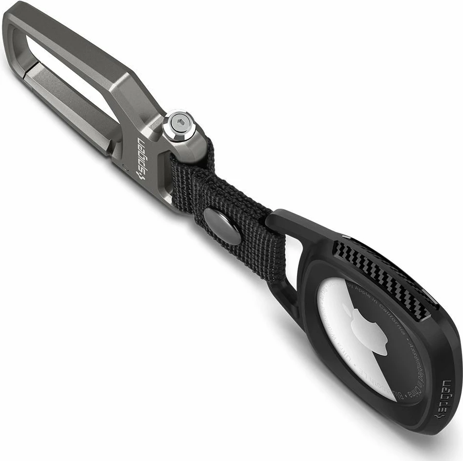 Ovitek Spigen Rugged Armor za Apple AirTag, mat črn
