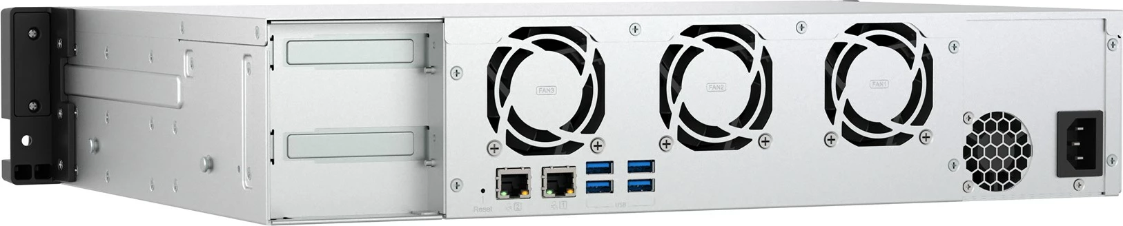 NAS strežnik za shranjevanje QNAP TS-855eU-8G, 2U, 8x2.5"/3.5" SATA, Intel Atom C5125, 8 GB RAM, 2x2.5GbE, črn