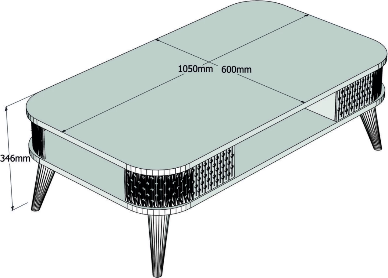 Sestava dnevne sobe FH11848.03 2 kosa v beli in orehovi barvi