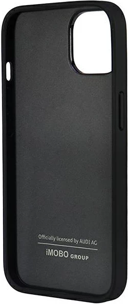 Ovitek iz ekološkega usnja za iPhone 14, 6.1", črn, Audi