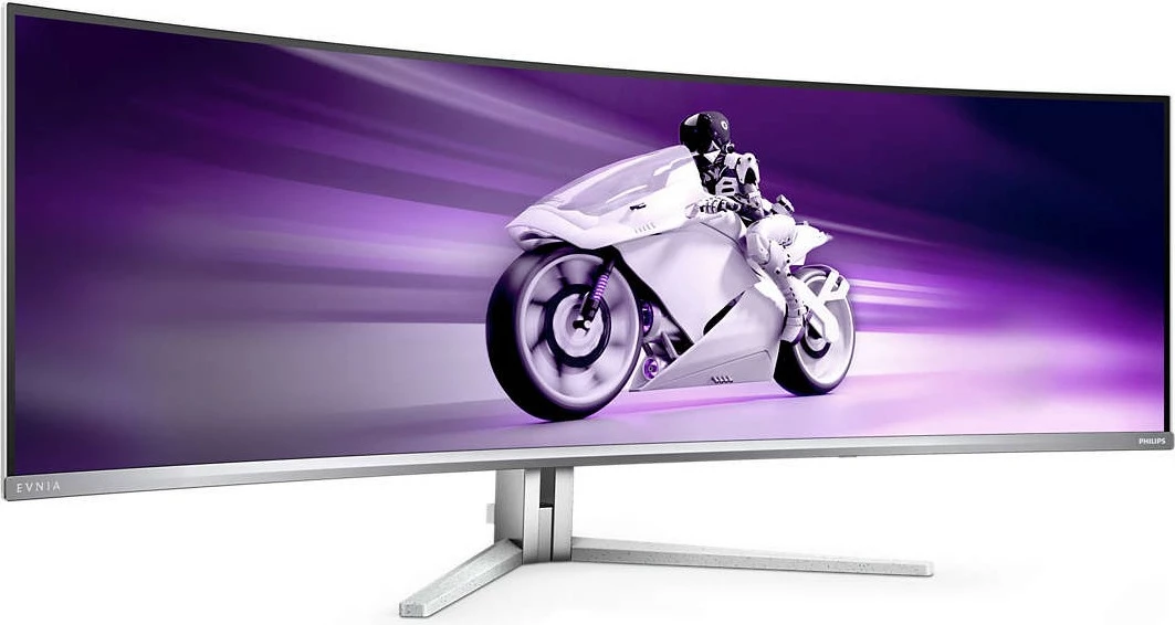 Ultraširok QD-OLED zaslon 49 inč, 5120x1440, 32:9, Ambilight, USB-C - Philips 49M2C8900, bel