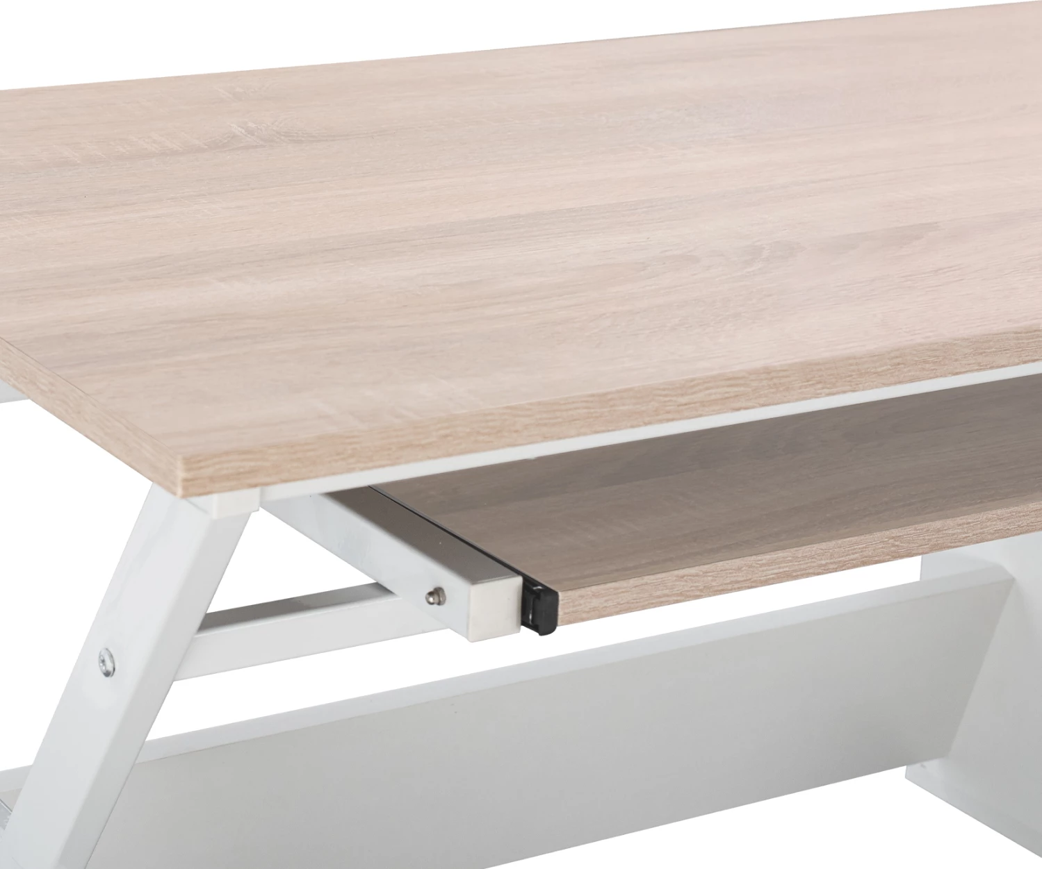 FH2130.01 pisalna miza, SONOMA-bela, 120X60X76