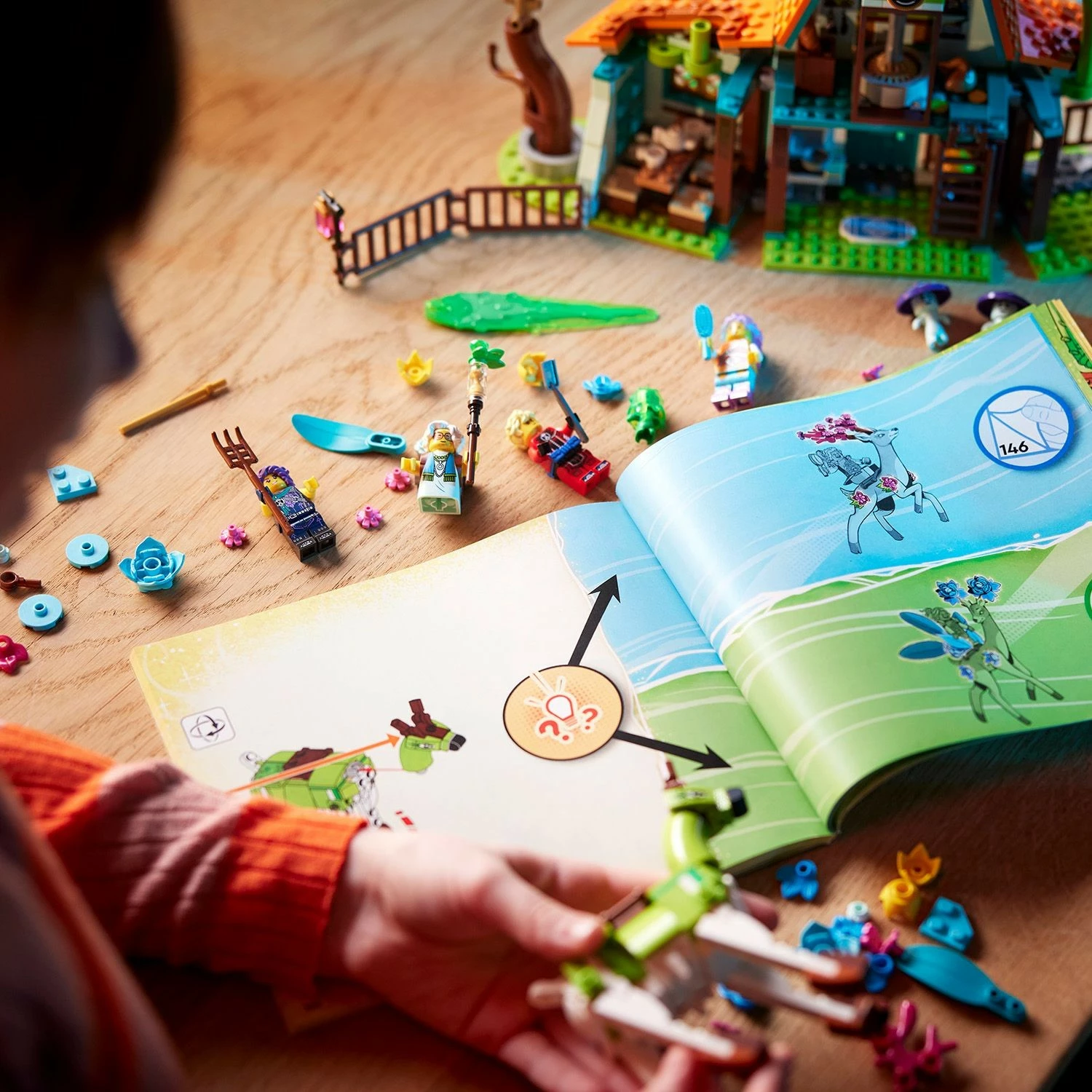 Set gradnje Stable of Dream Creatures, LEGO, 681 kosov, večbarven