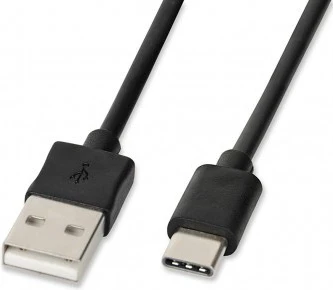 Polnilni kabel USB iBox, USB-C/USB-A, 1 m, črn