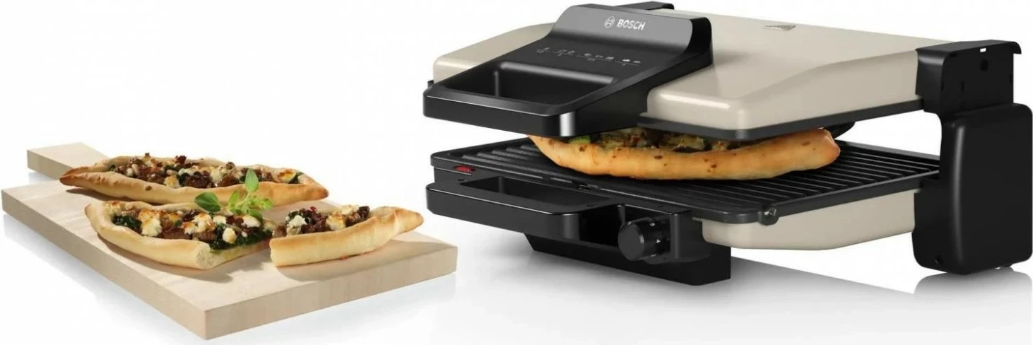 Kontaktni žar Bosch TCG3302, 2000 W, srebrn