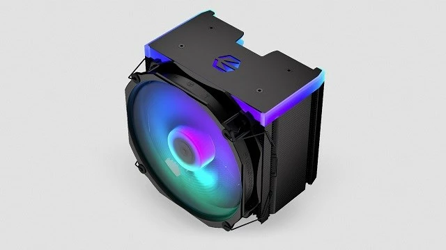 Zmogljiv zračni hladilnik Endorfa Fortis 5 ARGB, Socket AM4, črn