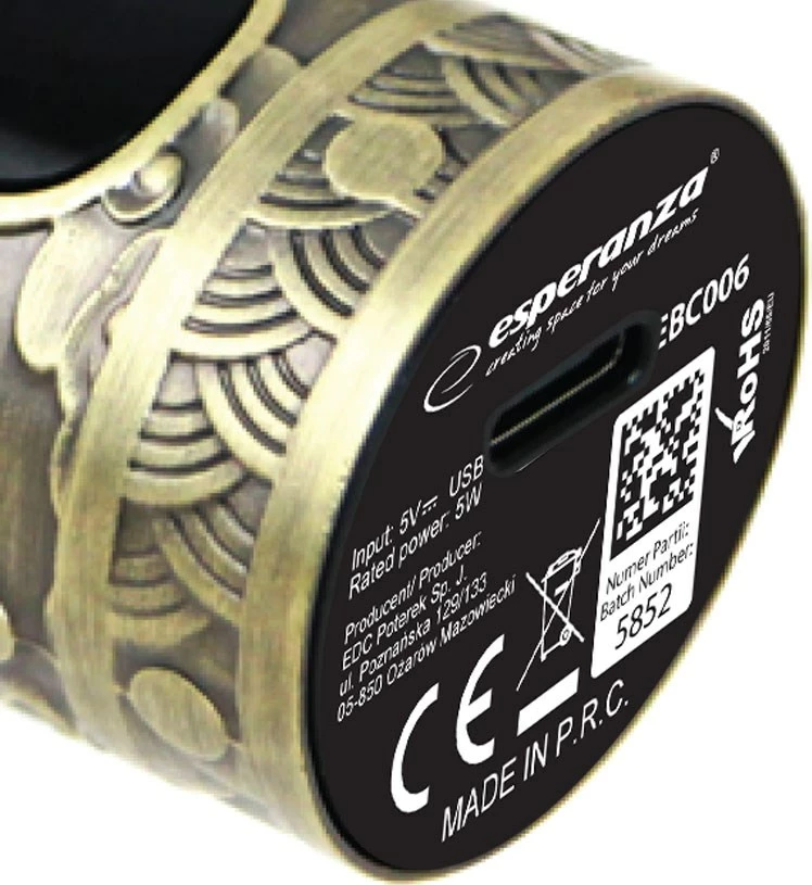 Brivnik 7-v-1 Esperanza EBC006, brezžični, iz nerjavečega jekla