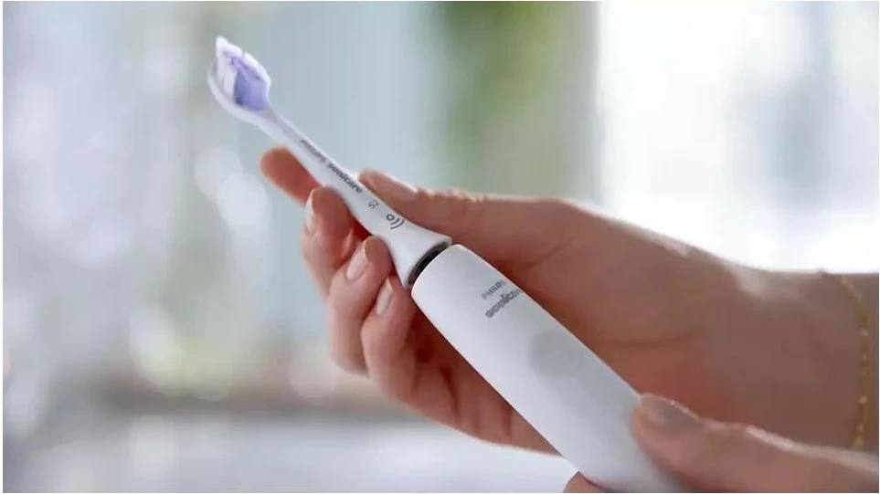 Kotaček za zobno ščetko Philips Sonicare S2 Sensitive HX6054/10, bel