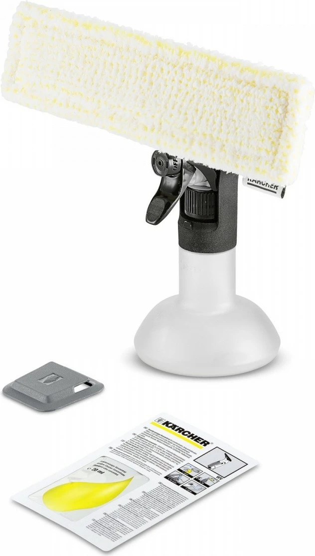 Razpršilna steklenica s pršilcem za čiščenje oken, Karcher 2.633-129.0, bela/črna