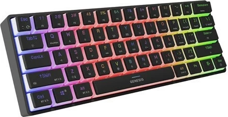 Mehanska igralna tipkovnica Genesis Thor 660 G2 RGB, Gateron Red, črna