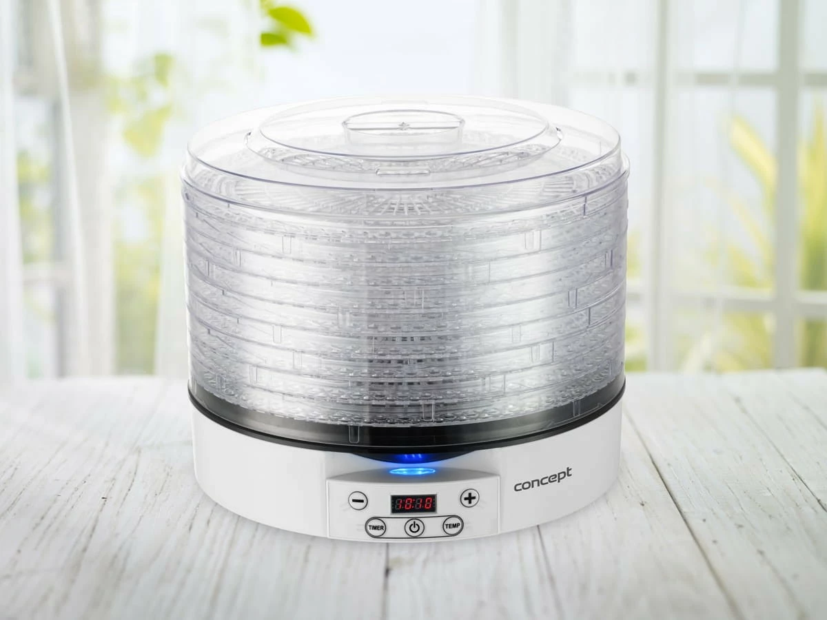 Dehidratator hrane Concept SO2020, 11 pladnjev, 500 W, prozorno/bela