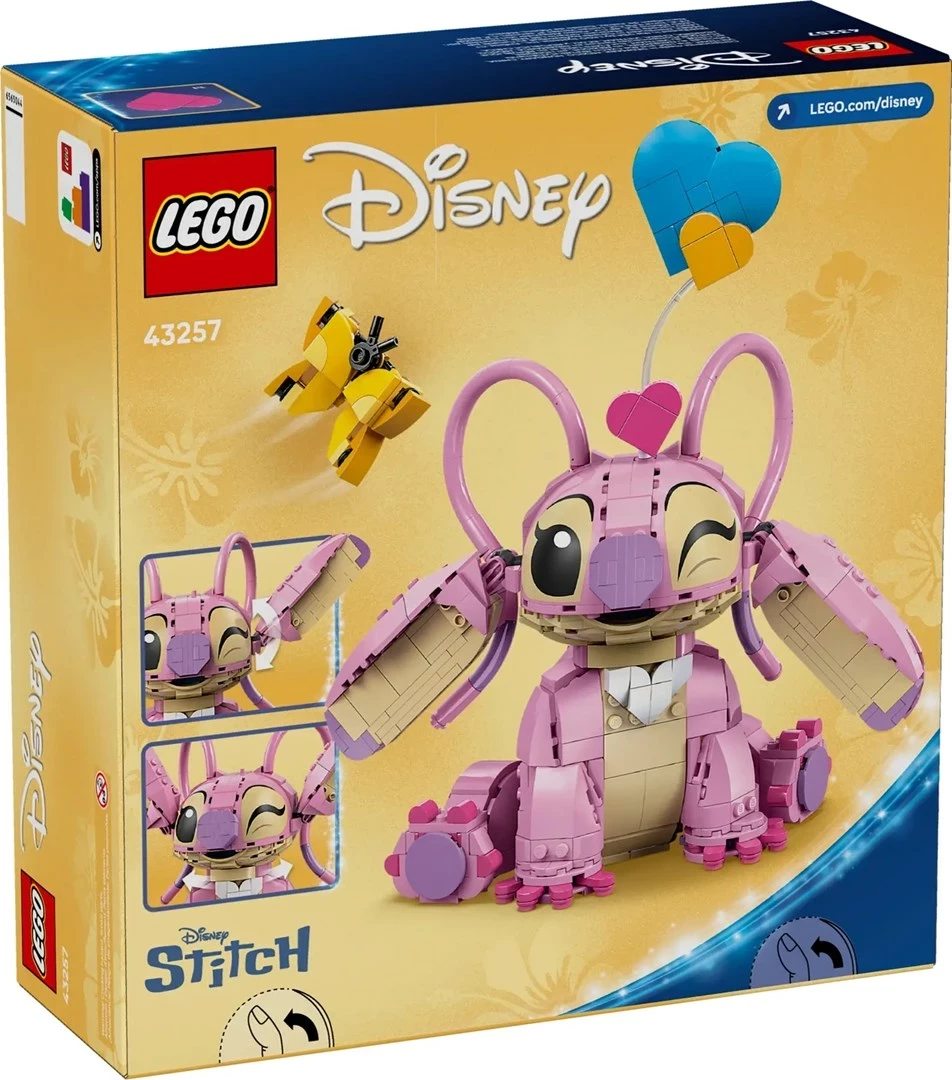 Set gradnje Disney Angel 43257, 782 kosi, rožnat
