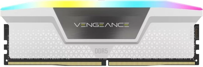 Visokozmogljiva RAM Vengeance RGB DDR5 Corsair, 32GB (2x16GB), 6000 MHz, CL36, bela