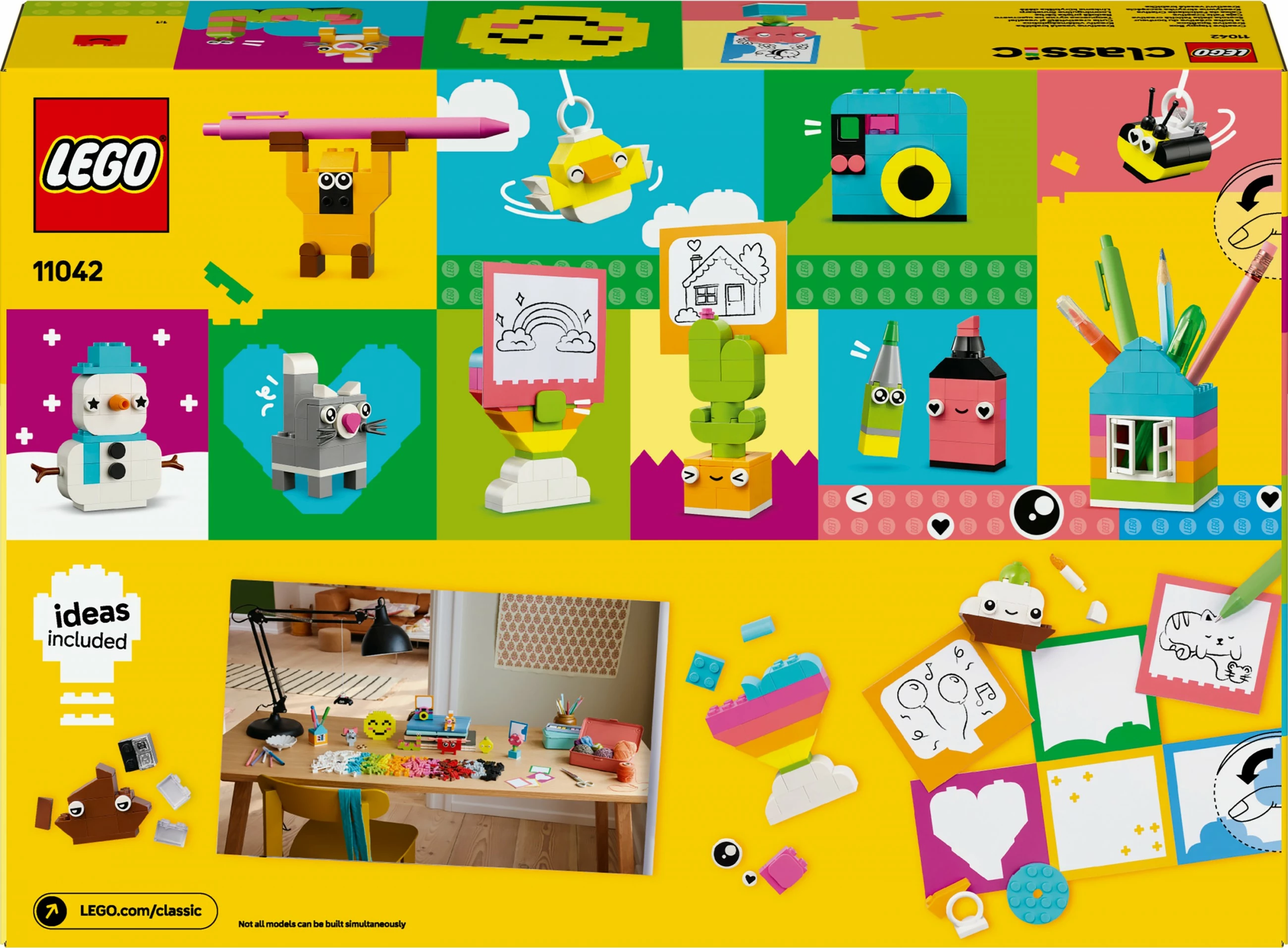 Set kreativ za gradnjo LEGO Classic Kreative Spabox 11042, 680 kosov, večbarven