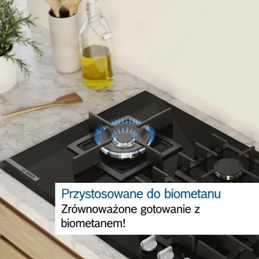 Plošča na plin, 5 kuhališč Bosch PGQ7B5K90, siva