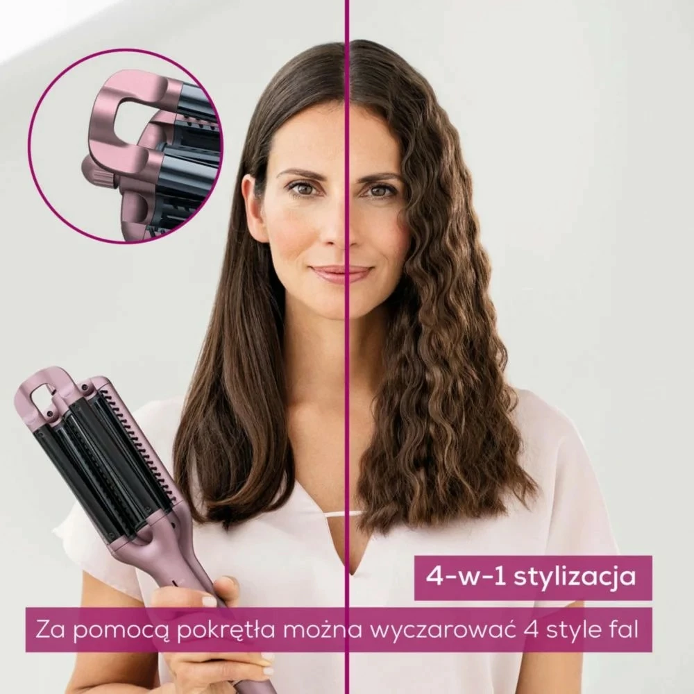 Kodralnik za lase Beurer HT65, keramično-keratinski, črno/rožnato-zlata