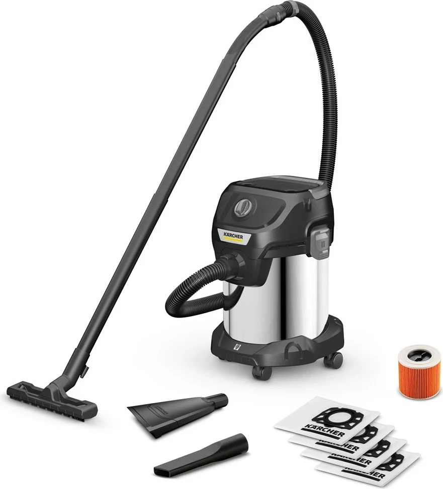 Sesalnik KARCHER KWD 3 S V-17/4/20 Anniversary Edition, 17 L, 1000 W, srebrn