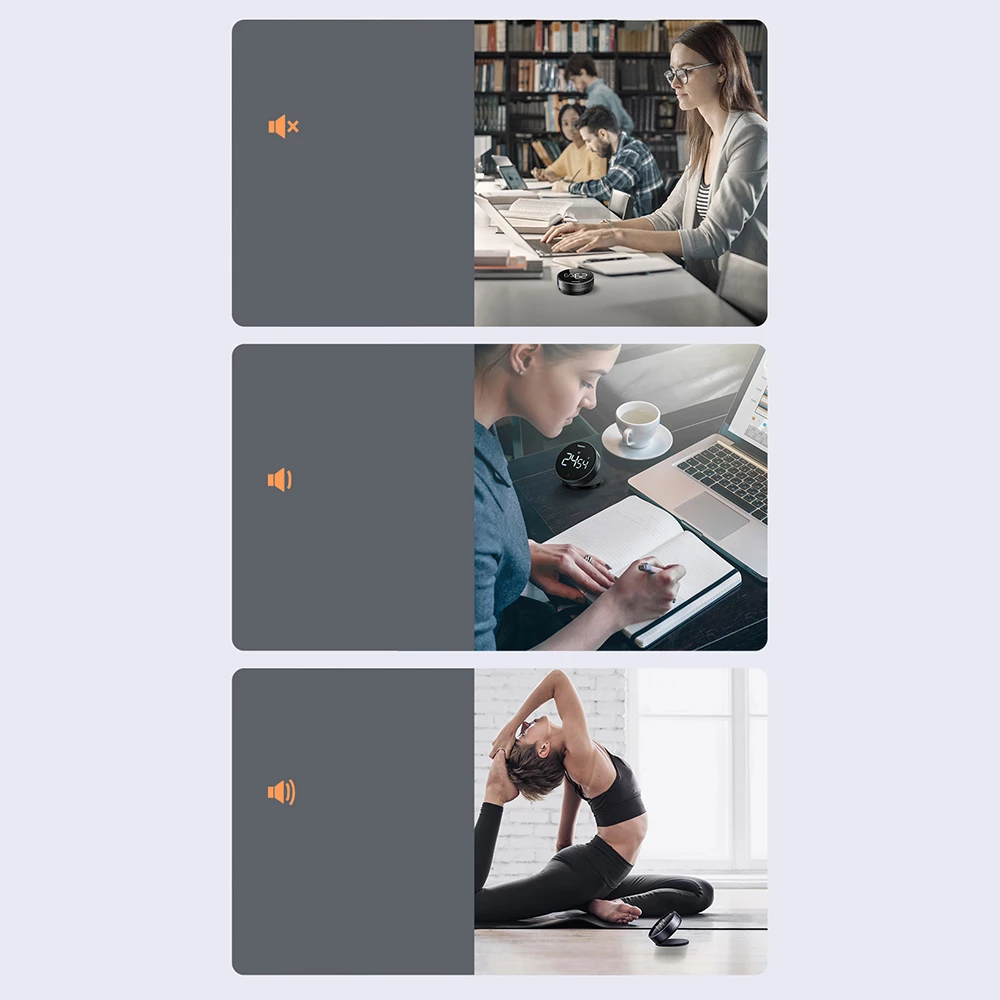 Elektronski timer Baseus Heyo Pro, FMDS000013, LED, magnet, siv