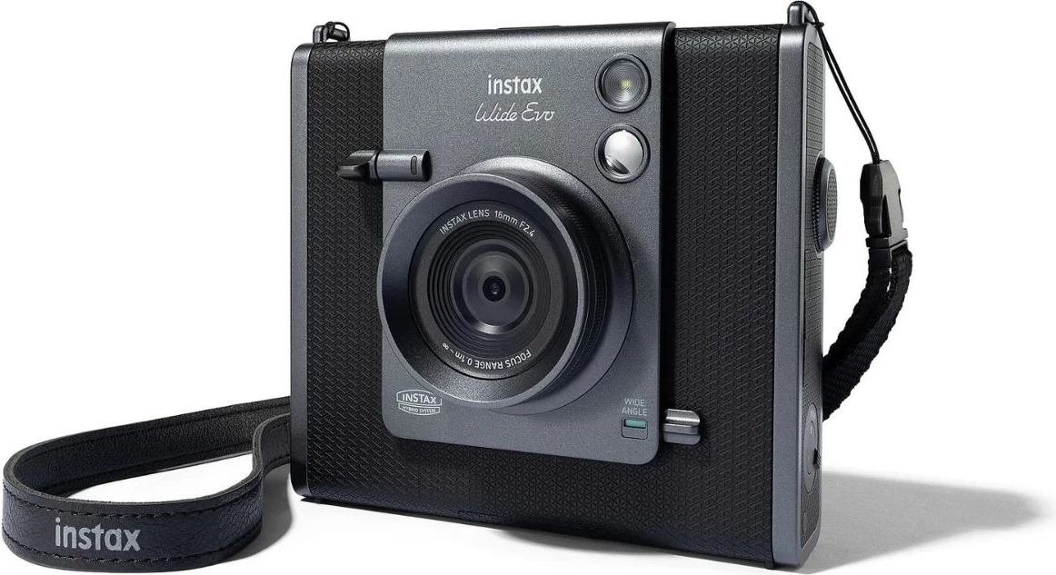 Instant fotoaparat Fujifilm Instax Wide Evo 16840933, črn