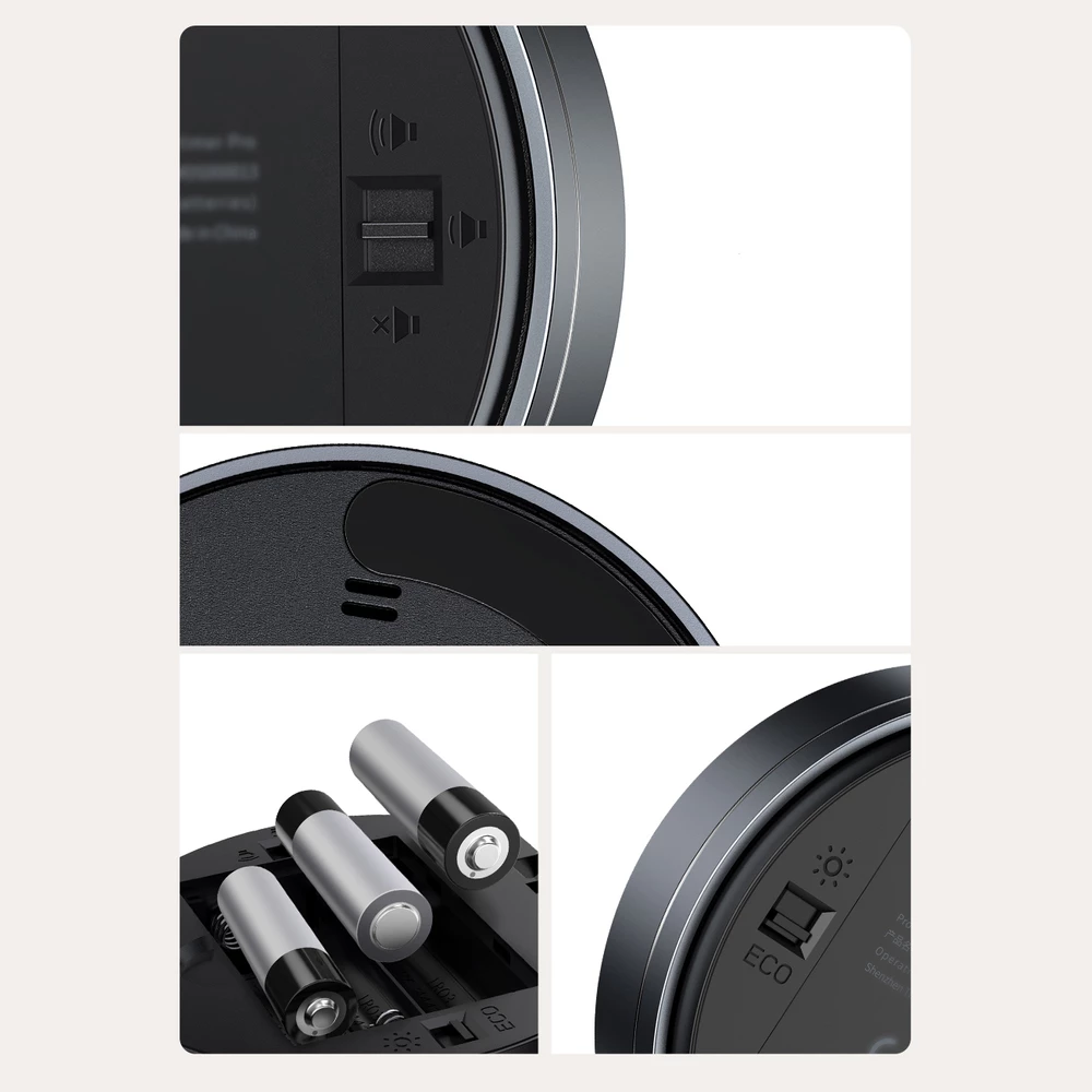 Elektronski timer Baseus Heyo Pro, FMDS000013, LED, magnet, siv