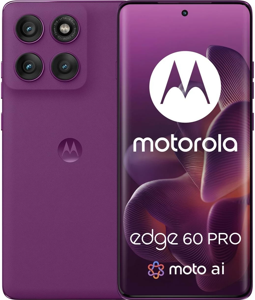 Napreden mobilni telefon Motorola Edge 60 Pro 12/512GB Sparkling Grape