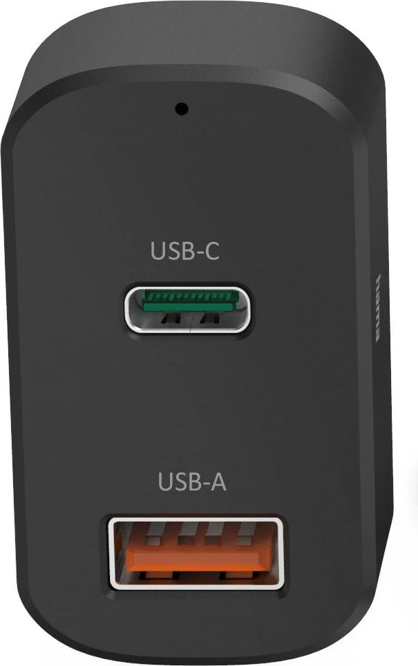 Avto polnilec Hama 200018, 65 W, USB-C in USB, 1,5 m, črn