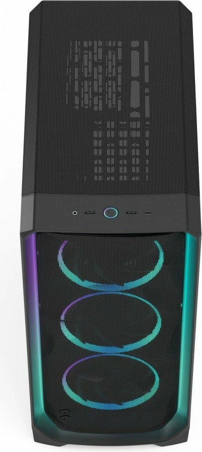 Računalniško ohišje Meshify 3 Ambience Pro RGB, Fractal Design, ATX, kaljeno steklo, črno