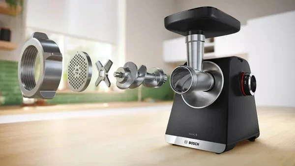 Električni mlinček za meso Bosch Serie 6 MFWS650B, 500 W, črno/srebrn