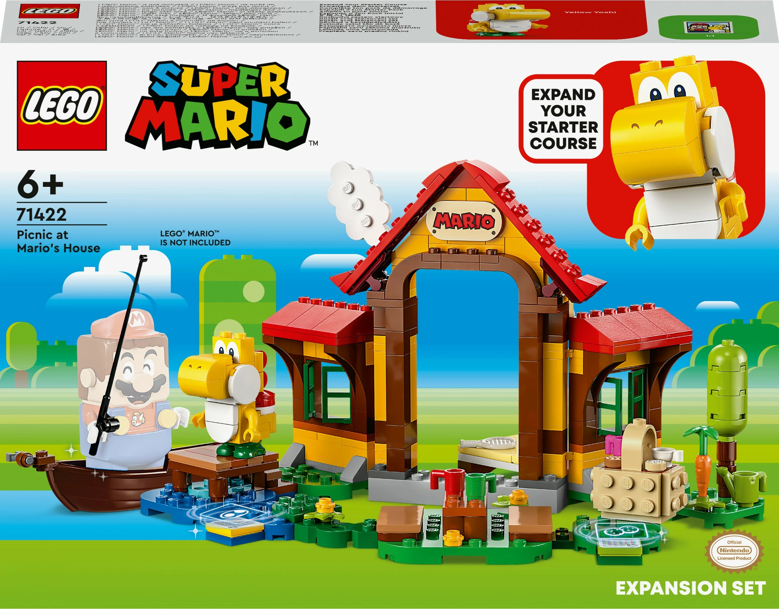 Set za sestavljanje LEGO Super Mario, Piknik pri Mariovi hiši, 259 kosov, večbarven
