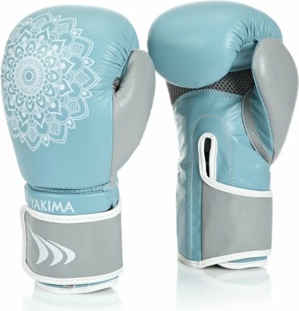 Boksarske rokavice za ženske Mandala, Yakimasport, modro-sive