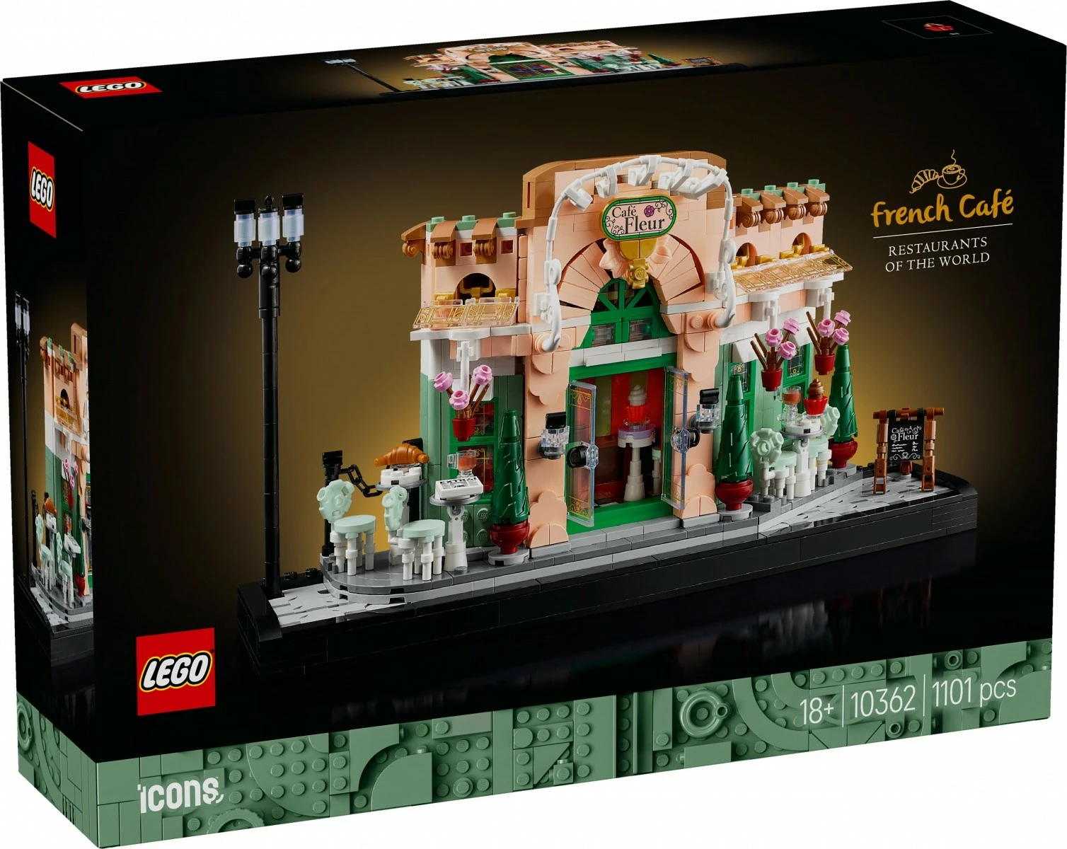 Komplet za sestavljanje French Café LEGO Icons 10362, 1101 kosov