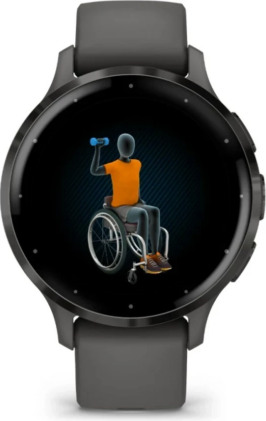 Pametna ura Garmin Venu 3S 41 mm, AMOLED, GPS, siva
