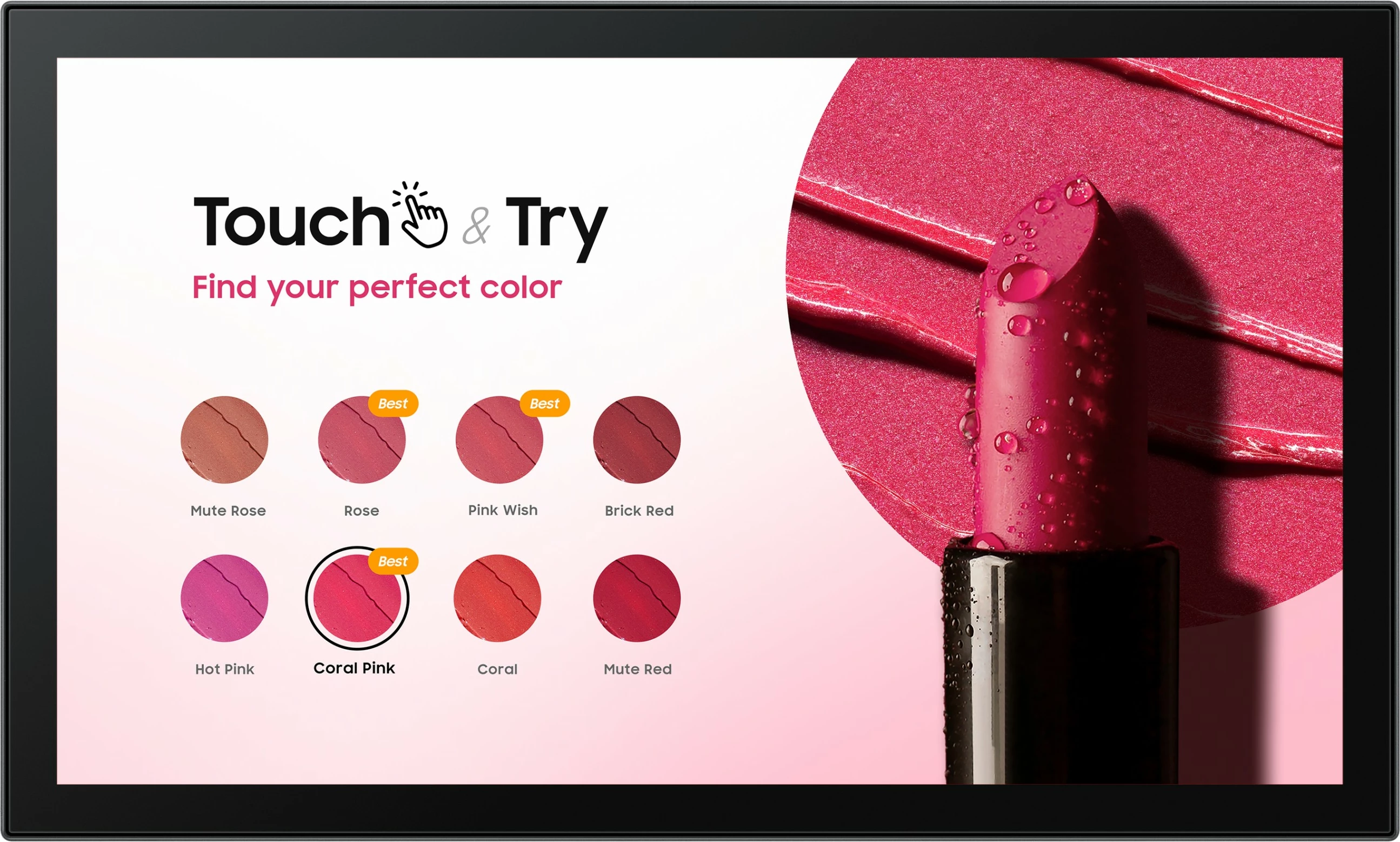 Interaktivni 13-palčni LED zaslon Full HD z zaslonom na dotik, Tizen OS, Samsung QB13C-T, črn