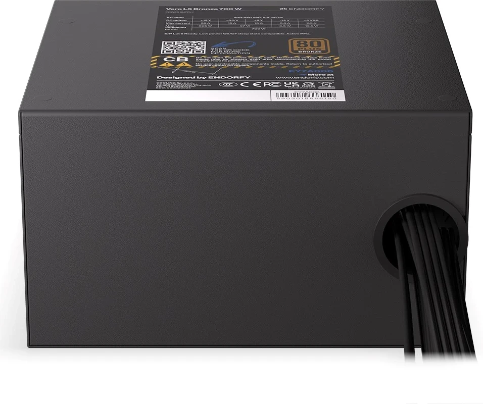 Napajalnik Vero L5 Bronze 700 W, črn ENDORFY