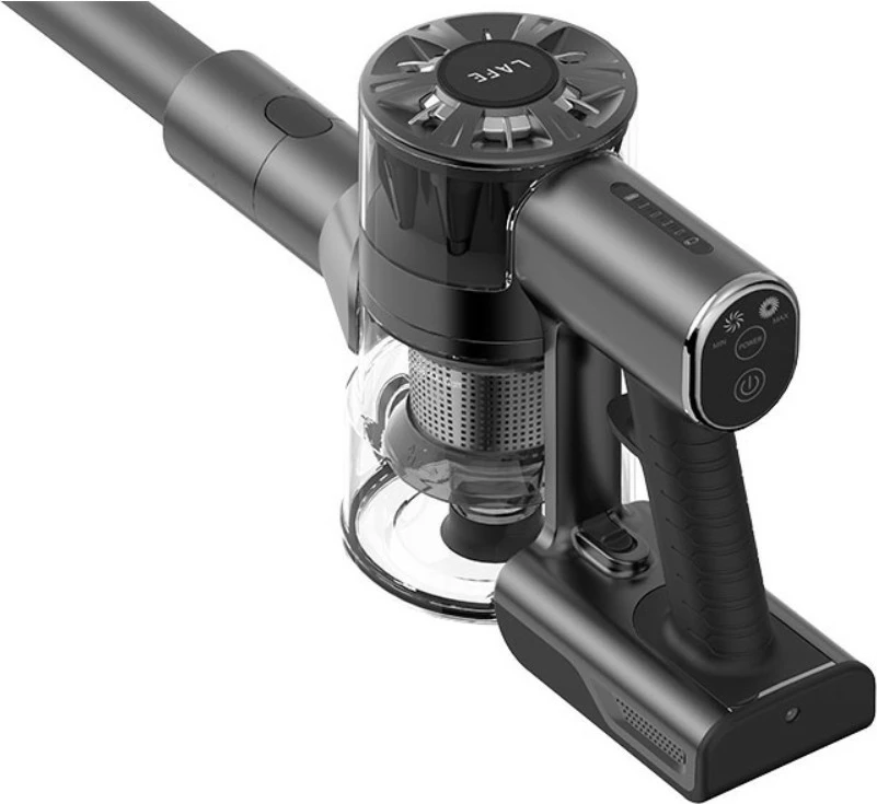 Pokončni brezžični sesalnik Lafe PowerGlide 200W BLDC, 22 kPa, 0,5 L, do 35 min, 2200 mAh, črn