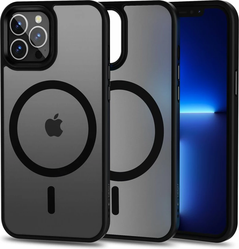 Ovitek MagSafe Tech-Protect MagMat za iPhone 12 Pro Max, črn mat