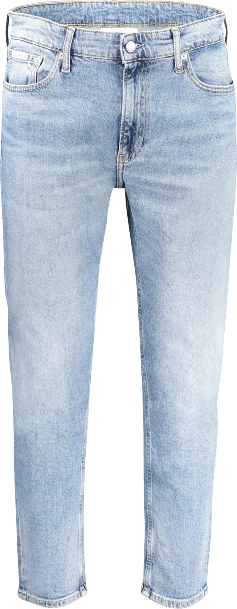 Jeansi za moške Calvin Klein Jeans Denim, svetlo modri