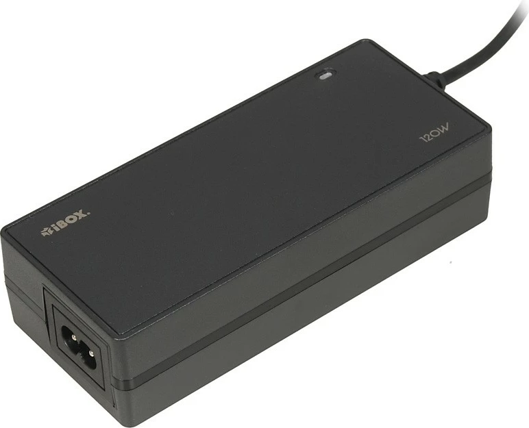 Universalni napajalnik za prenosnik iBOX IUZ120WA, 120W, 10 konektorjev, črn
