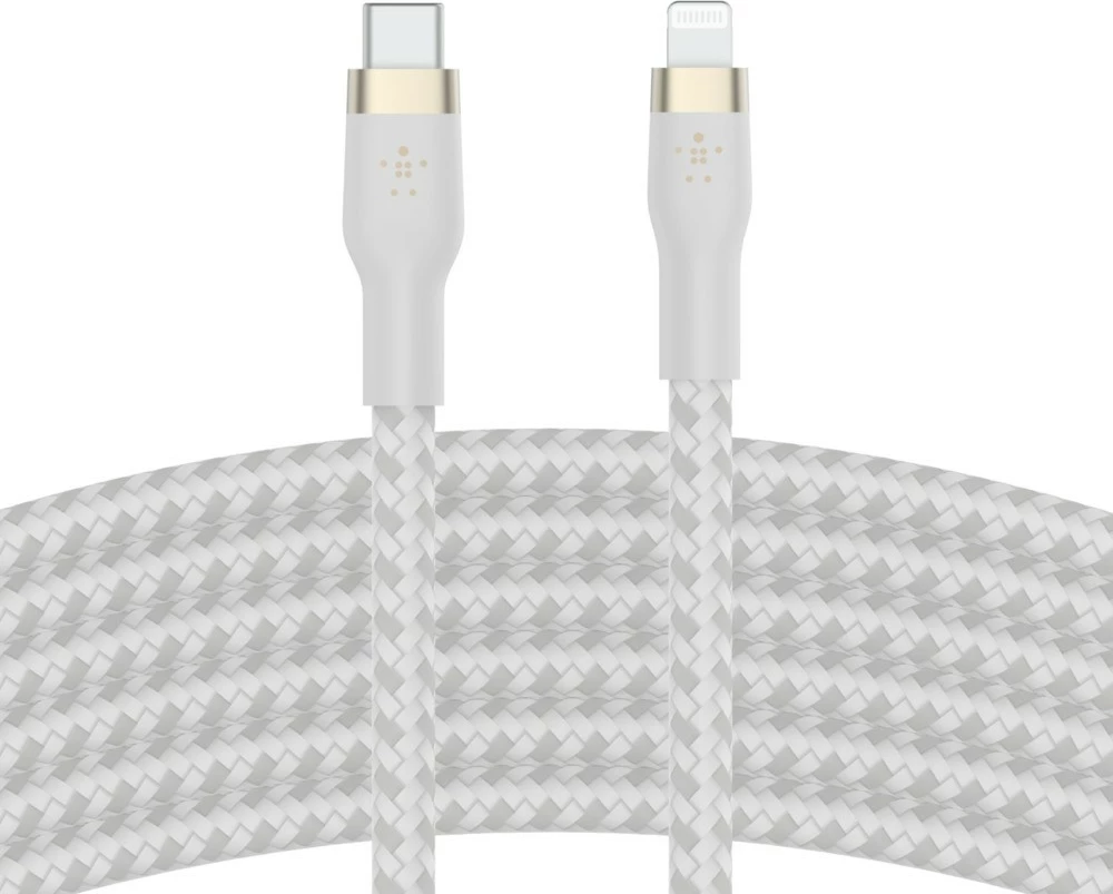 Kabel USB C/Lightning Belkin CAA011BT2MWH, 2 m, bel