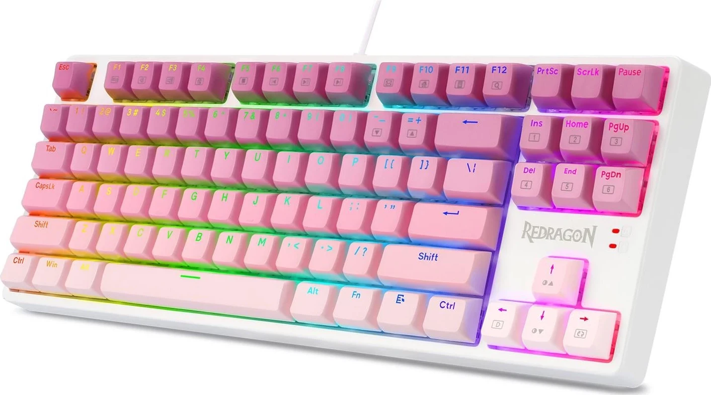 Mehanska tipkovnica Redragon K645W-GP-RGB, RGB, bela