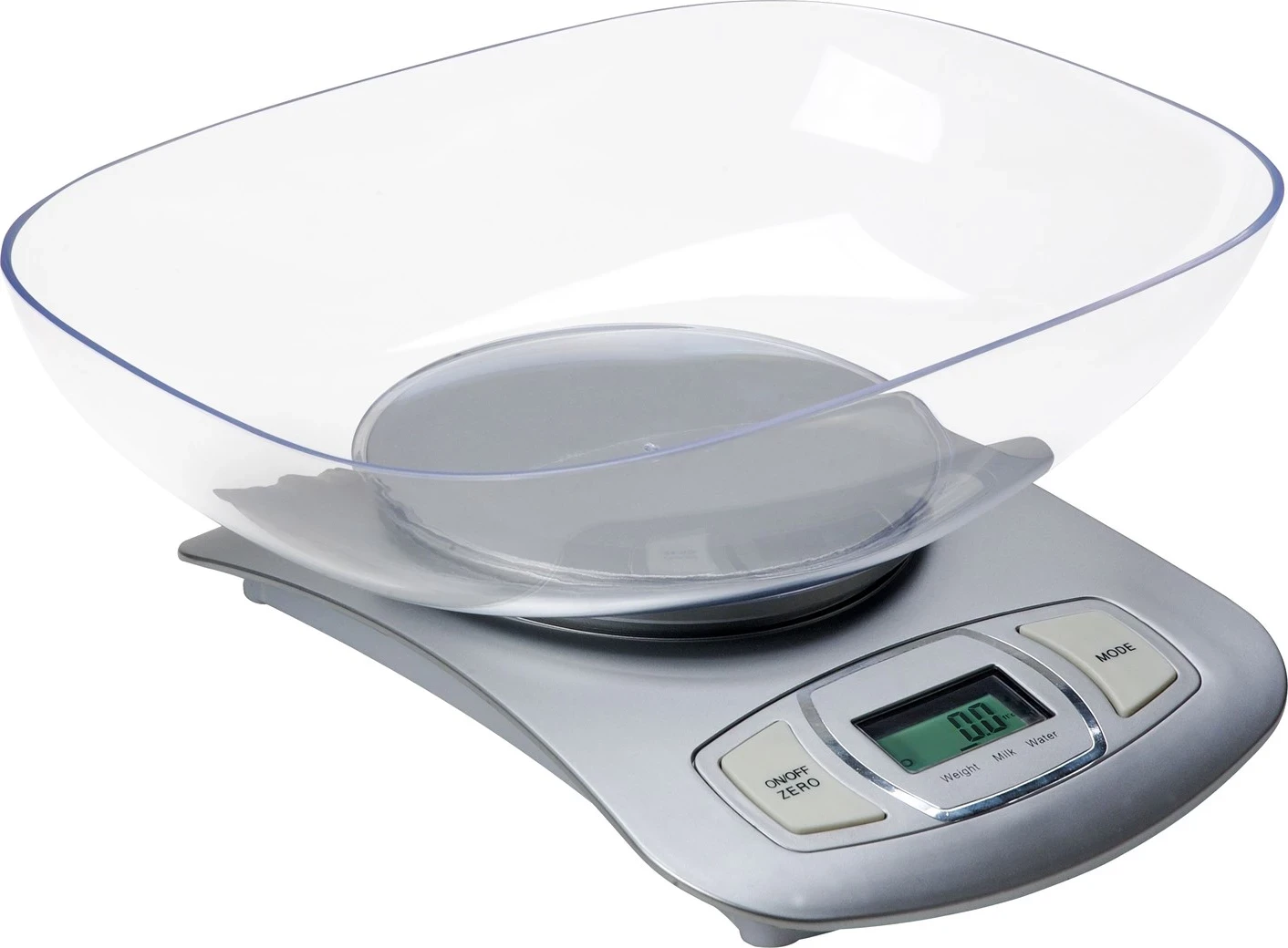 Kuhinjska elektronska tehtnica Adler AD 3137, siva/prosojna