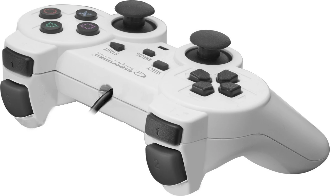 Žična igralna ploščica Esperanza EGG107W za PC/PS3, bela/črna