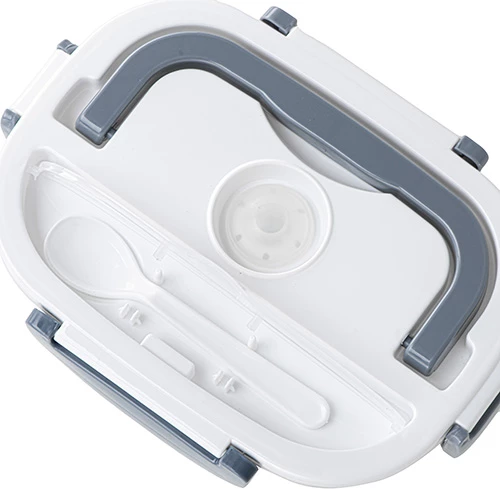 Električna posoda za kosilo Adler CR 4483, 1 L, dve pregradi, 12 V & 220–240 V, siva