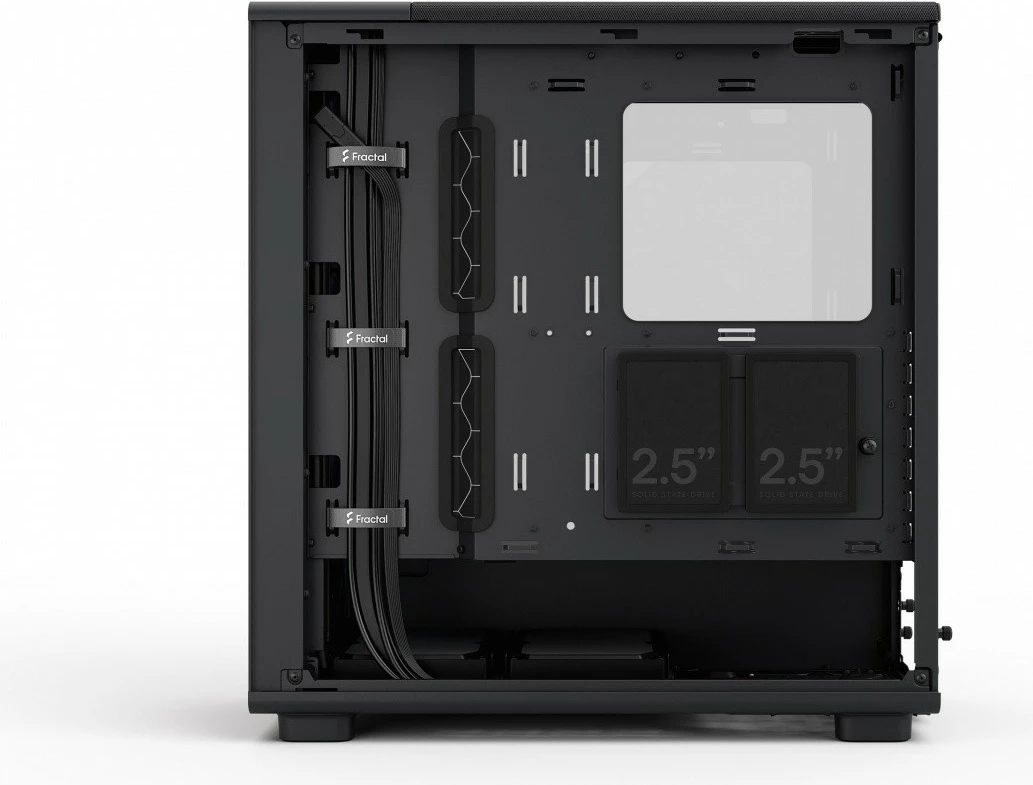 Ohišje Fractal Design Epoch Black TG RGB Light Tint, midi-tower, ATX, RGB, črno