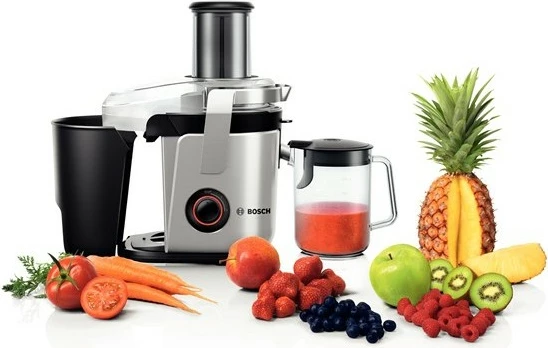 Sokovnik Bosch MES4000, 3 L, 1000 W, črn, siv, nerjaveče jeklo